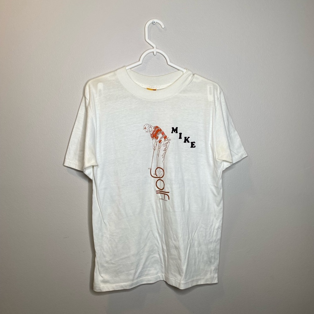 Mike golf ICD 1981 Simkins single men’s T-shirt white size large short sleeve